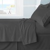 Luxury Twin Flat Sheet Brushed Microfiber, Gray