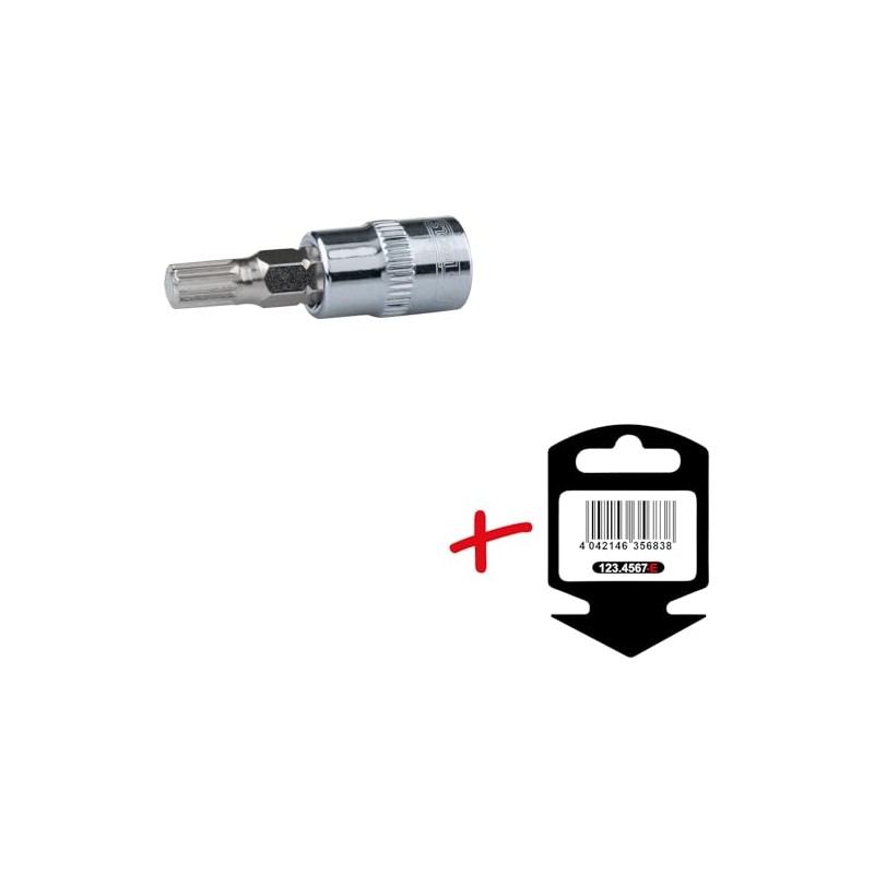 '1/4 "Drive Bit Socket M4/On Hanger