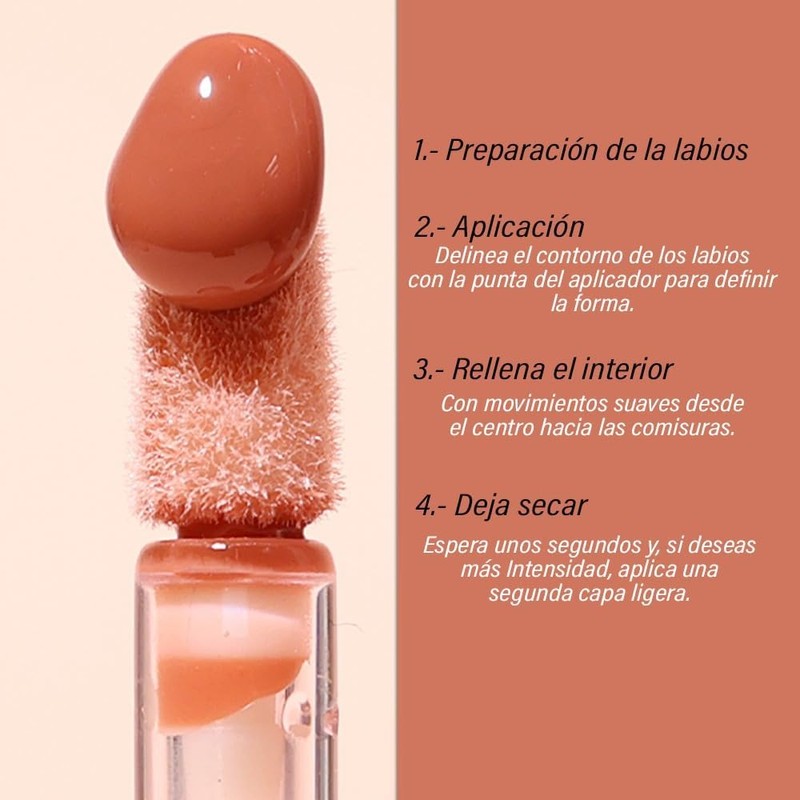 Saniye Brillo Labial de Alto Pigmento con Efecto Voluminizador LS021,