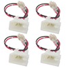 JRSHOME 4-Pack Car Door Speaker Wiring Harness Adapter Connector Plugs