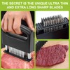 Meat Tenderizer Tool, Meat Tenderizer Stapler with 48 Stainless Steel