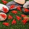 50 Pcs Lobster Toy Soft TPR Rubber Lobster Models Fake