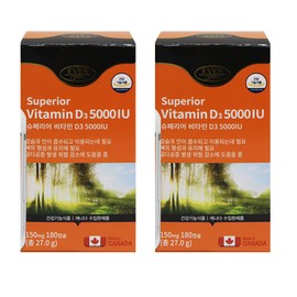 See detailed page Evergreen Superior Vitamin D3 5000IU 150mg x 180 capsules x 2 Vitamin D / 에버그린 슈페리어 비타민D3 5000IU 150mg x 180캡슐 x 2개 비타민D