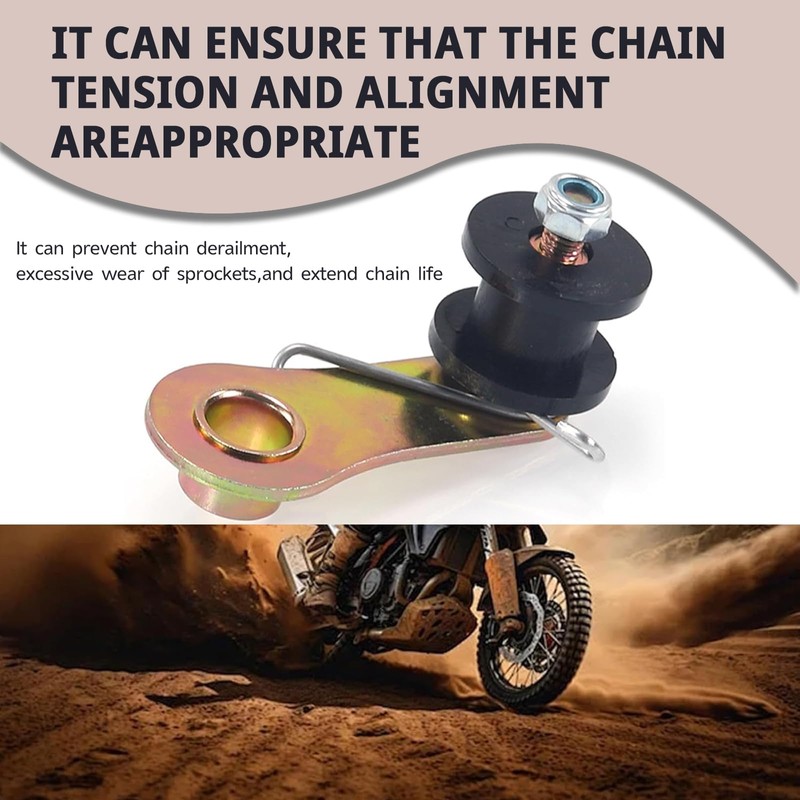 Merdege Chain Tensioner, Iron Chain Adjuster Sprocket Guide, Chain Roller