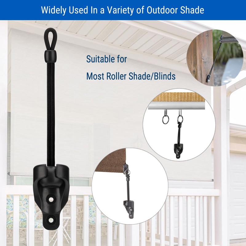 IVYSUN Shade Replacement Parts,Tie Down for Coolaroo Exterior Roller Sun