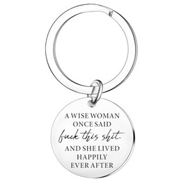 Nfyxcaz Inspirational Gifts for Women Funny Keyrings Inspirational Keychain for Sister Friends Mum Mother’s Day Gifts Divorce Gifts for Women