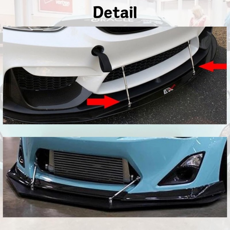 [RedRay] Lip Spoiler Connection Rod, Set of 2 (75, Silver)