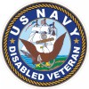 4" NAVY DISABLED VETERAN STICKER DECAL