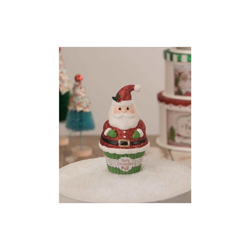 Bethany Lowe Santa Claus Cupcake Container