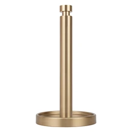 Ivilon Countertop Paper Towel Stand - Steady and Easy Tear - Fits All Paper Towel Rolls - Warm Gold