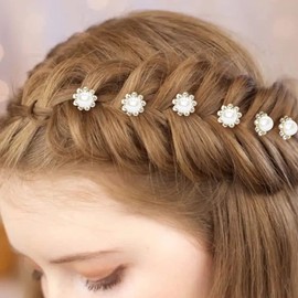 20 Pcs Crystal Pear Hair Clips Wedding Braidal Hair Pins Hair Accessories for Women and Girls