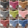 Essifunia Waterproof Checkered Tablecloth Runner Fabric - Rectangle 12x108 Inch