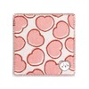 Chiikawa Heart Towel Handkerchief, Pink, Pile 41-1170080, Approx. 9.8 x