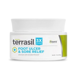 terrasil Foot Ulcer Cream & Sore Relief, Natural Relief & Fast Soothing Treatmen