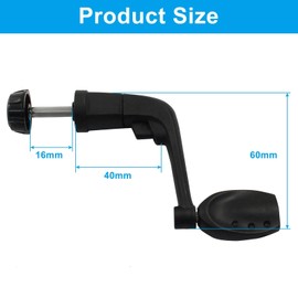 Jiozermi 3 Pcs Plastic Fishing Reel Power Handle, Crank Rock Arm Rotary Knob Repair Parts Spinning Reel Handle for Fishing Handle Replacement Parts