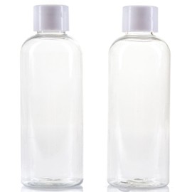 2X 100ml Holiday Travel Bottles - Clear Airport/Flight Security Approved Containers