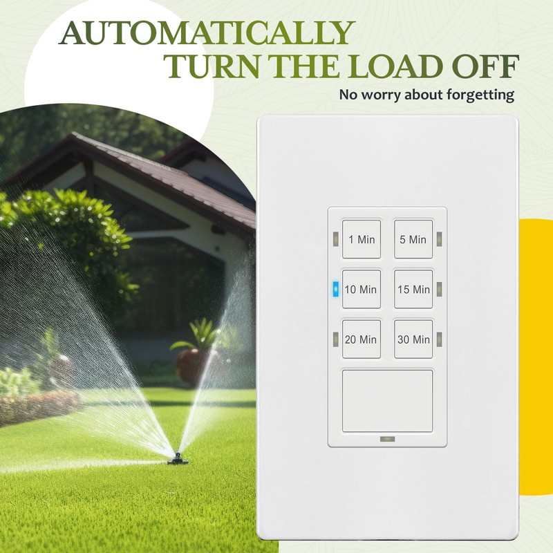 TG 30-Min Countdown Timer Switch, Neutral Required in Wall Timer