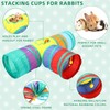 PullCrease 104 Pcs Rabbit Starter Kit Litter Box Bunny Tunnel