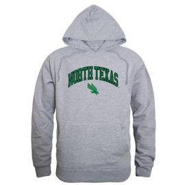 W Republic University of North Texas Mean Green Campus Fleece Hoodie Sweatshirts Heather Grey Large