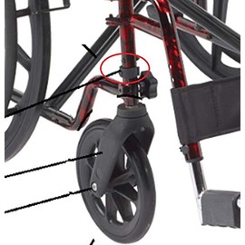 Drive Replacement Parts (Each Part Sold Seperately) Rebel Wheelchair RTLREB18-11. Fork Locking Clip
