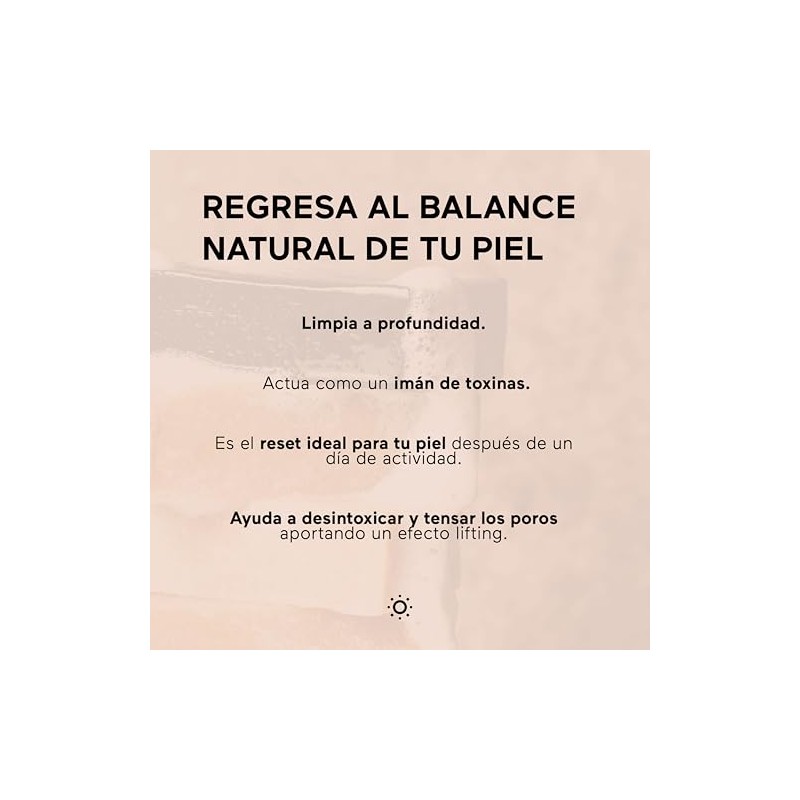 AHAL Jabón Facial con Carbón Activado Piel Grasa y Mixta