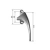 High Logic FNMS045 Cam Latch Handle Silver DC-W8 T44