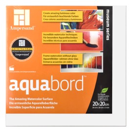 Ampersand Panel Aquabord para Técnica Acuarela 3 mm, 20 x 20 cm