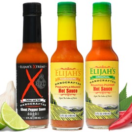 Mild & Hot Trio Hot Sauce Variety Set (Mild & Hot Trio Variety Pack, 5oz (3 Bottles))