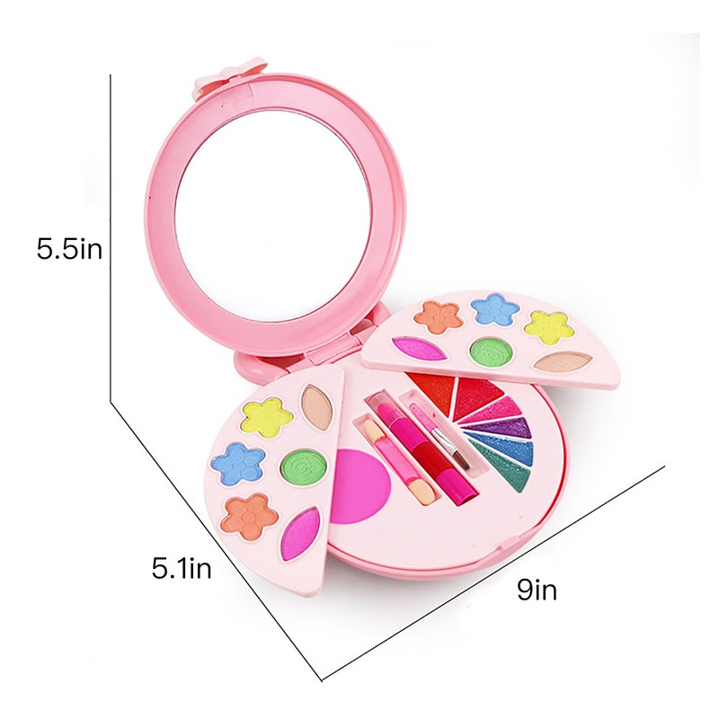 Little Girls Cosmetics Toy High Simulation Safe Kids Makeup Set