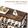 8 Tier Metal Shoe Rack with Wood Top, 24-32 Pairs