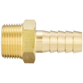 Floval Hose Nipple Brass Threaded Fitting GHN-0821 1"x21