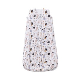 TADO MUSLIN Baby Sleep Sack 1-2 T Baby Wearable Blanket 100% Organic Cotton 0.5 TOG Muslin Toddler Sleeping Sacks 2- Way Zipper Soft 12-24 M