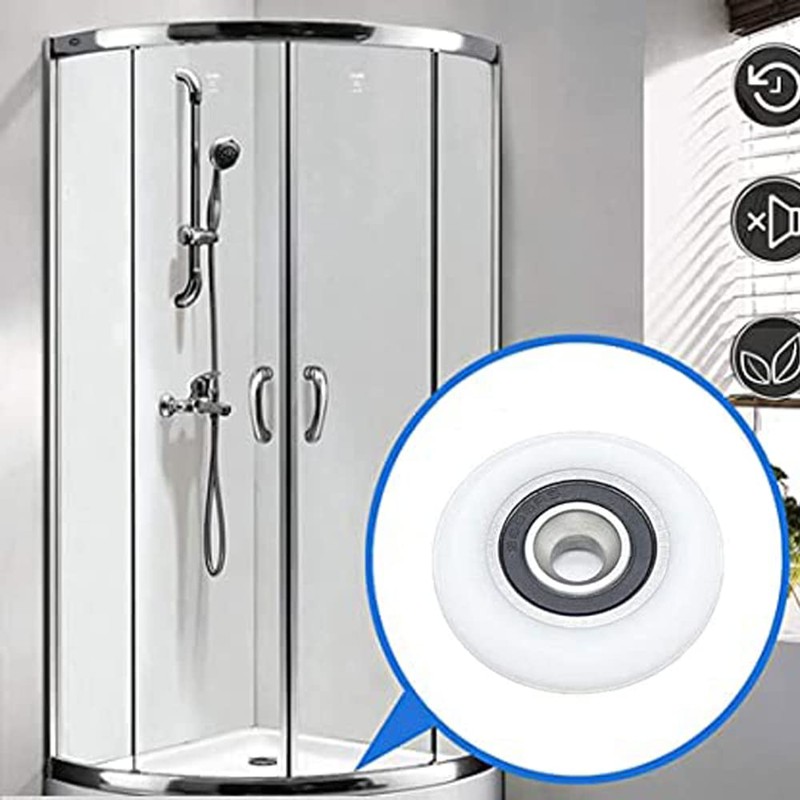 Axinyue 10 x Shower Cubicle Rollers, Shower Door Rollers, Rollers