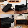 Black Suede Fabric Wrap for Car Interior, 17in x 70in