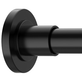 GXOACKJ Matte Black Shower Curtain Rods - 31-68 Inch Sping Tension Shower Rods for Bathroom, Adjustable, No Drilling, No Rust, Stainless Steel