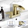 Bathroom Sink Faucet for 3 Hole, Hurran 4 Inch Faucets