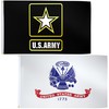 Kinoy Set of 2 Army Flag 3x5 outdoor, American United
