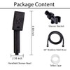 BRIGHT SHOWERS Handheld Shower Head Set High Pressure Hand Held