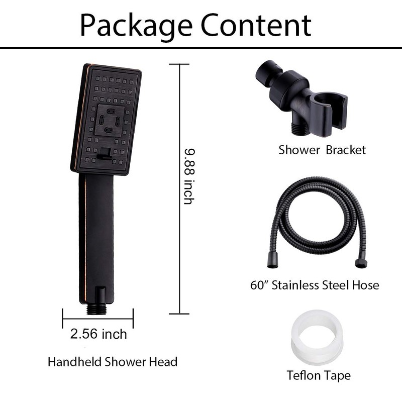 BRIGHT SHOWERS Handheld Shower Head Set High Pressure Hand Held