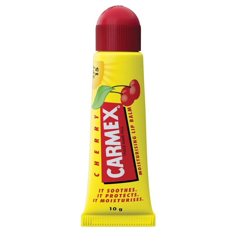 Carmex Cherry, Classic & Strawberry Tube 3-Pieces Mixed Pack SPF15,