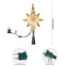 LAMPHOME 10-Light Christmas Tree Topper,Bethlehem Star Tree Topper, Gold Bethlehem