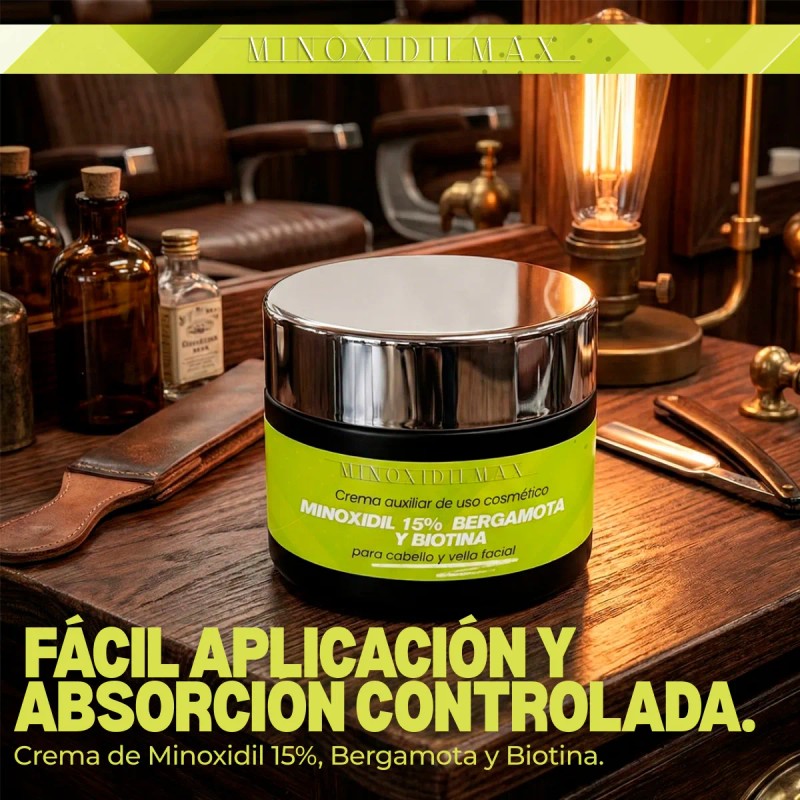 Minoxidilmax Bergamota Biotina Crema Cabello Barba