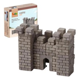 Buroku Medieval Building Kit 85 Pieces Realistic Castle Stone Stone Building Kit Promotes Stem Learning and Motor Skills for Kids and Adults with Glue