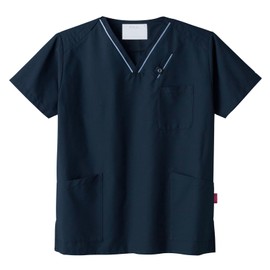 Pantone 7003SC Scrubs, White Coat, Medical Top, Unisex, Assorted Colors, dark navy