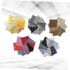 Hohopeti 5packs Handmade Cotton Fabric Bundle Pre-Cut Squares DIY Material
