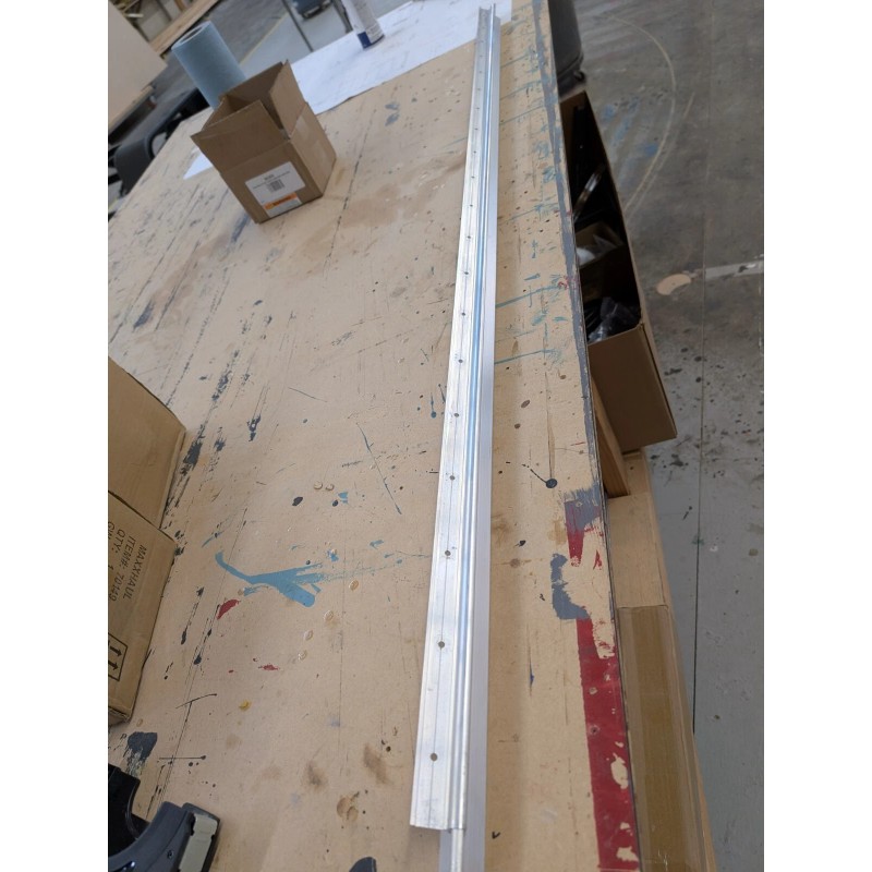 Flat RV Hurricane Hinge 60.25" Aluminum Pre-Drilled Holes Teardrop Trailer