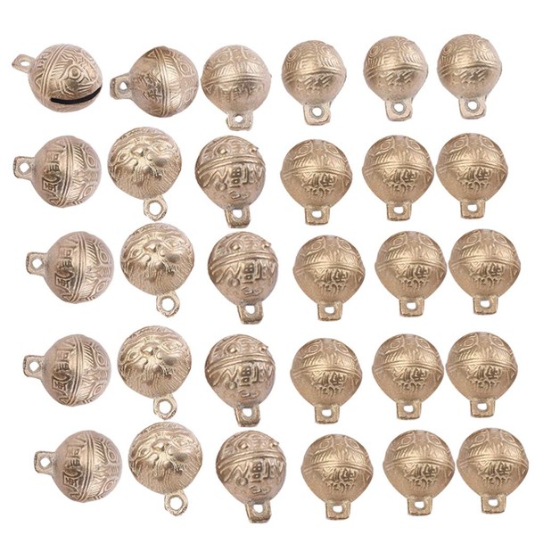 SUPVOX 30pcs DIY Craft Bells Vintage Copper Bells Mini Jingle