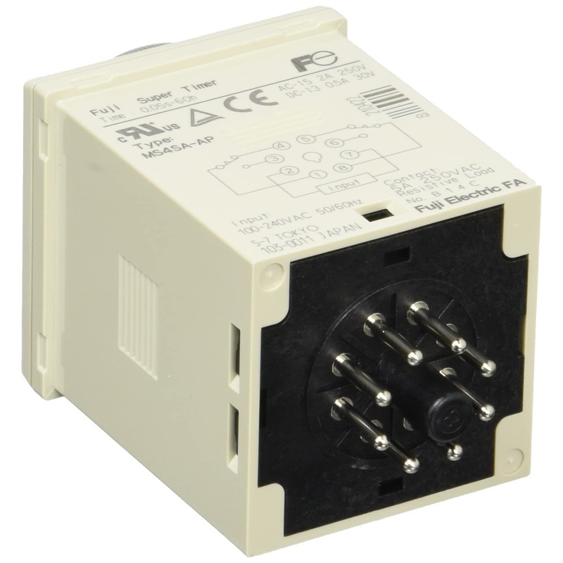 Fuji Electric Equipment Control Super Timer MS4S Series On-Delay AC100-240V