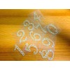 Craftbuddy US 2pcs Number 6" Self Adhesive Pearl Numbers Diamante