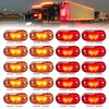 20 PCS 2.5 inch LED Trailer Lights Kit with Screws,